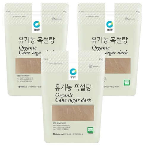 청정원 흑설탕, 1kg, 3개