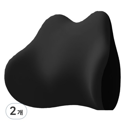 로즈온 메모리폼 허리베개, 블랙, 2개