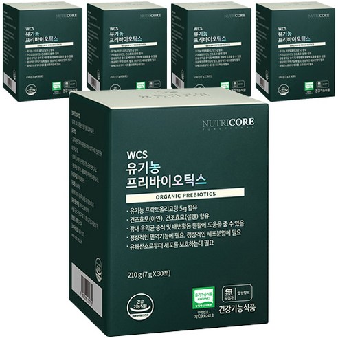 뉴트리코어 유기농 프리바이오틱스 30p, 210g, 5개