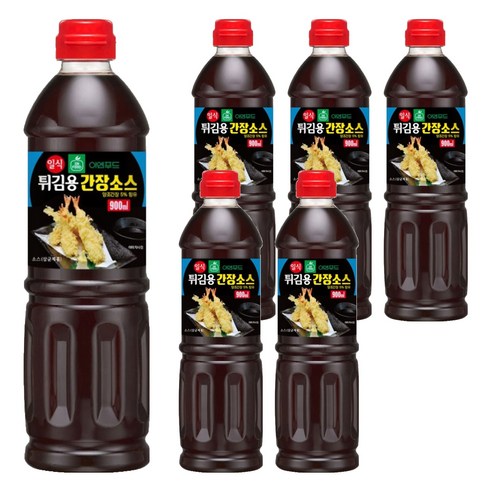 이엔 일식 튀김용 간장 소스, 900ml, 6개