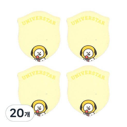 BT21 1단 점착메모지, 치미, 40개입, 20개