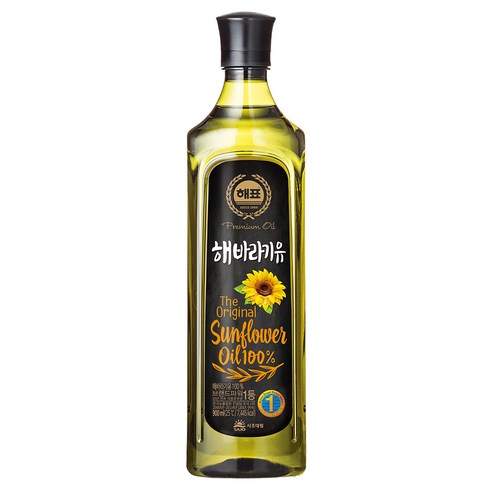 해표 해바라기유, 900ml, 1개