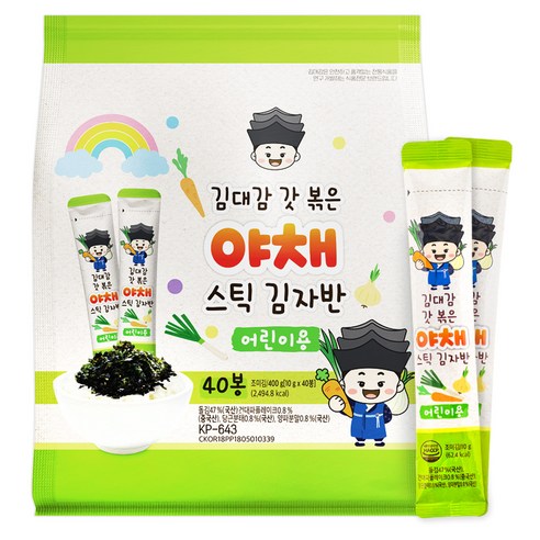 김대감 스틱김자반 야채 어린이용 10g x 40봉, 400g, 1개