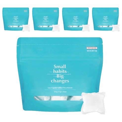 소소이지 이지 캡슐 과탄산소다 표백제, 325g, 5개