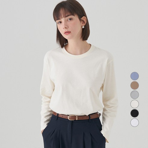 추천제품 여성을 위한 편안함과 스타일의 결합: ELLE PARIS 릴렉스핏 긴팔 티셔츠 소개