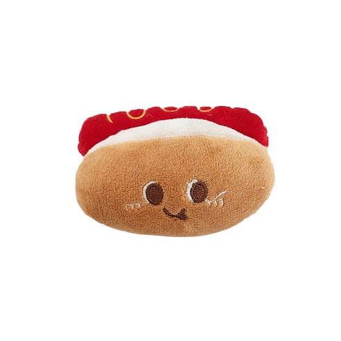 패스트 푸드 봉제인형 키링, 12cm, 핫도그, 1개