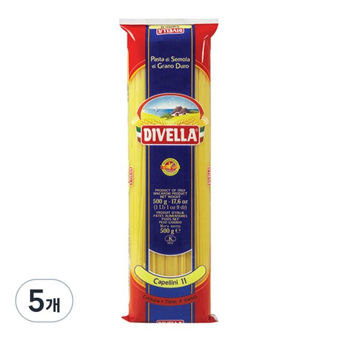 디벨라 까펠리니 파스타, 5개, 500g