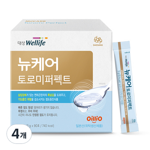 뉴케어 토로미 퍼펙트 환자용 식품, 4개, 270g