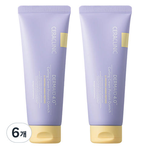 세라클리닉 더마이드 4.0 컬링 크림 프로테인 퀀치, 6개, 150ml