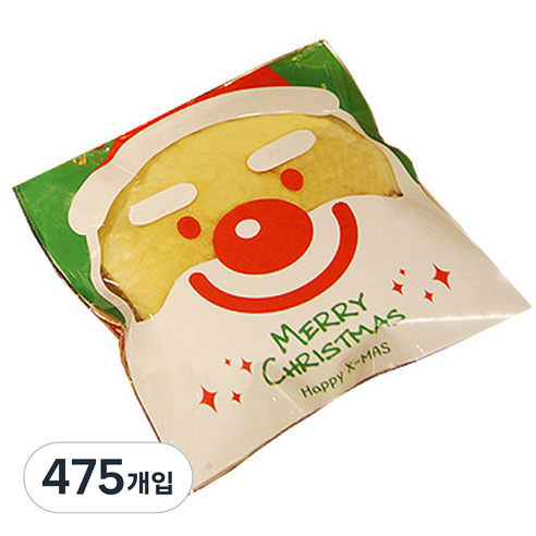 이홈베이킹 opp 접착봉투 130 x 130 mm, 산타, 475개입