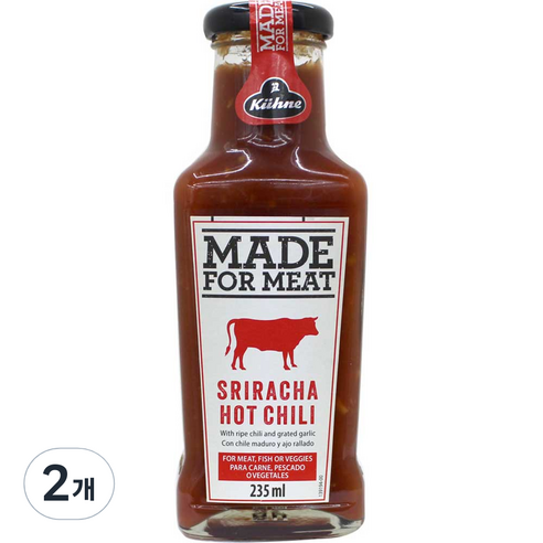 퀴네 스리라챠 핫 칠리소스, 235ml, 2개