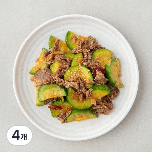 강남밥상 소고기애호박볶음, 150g, 4개