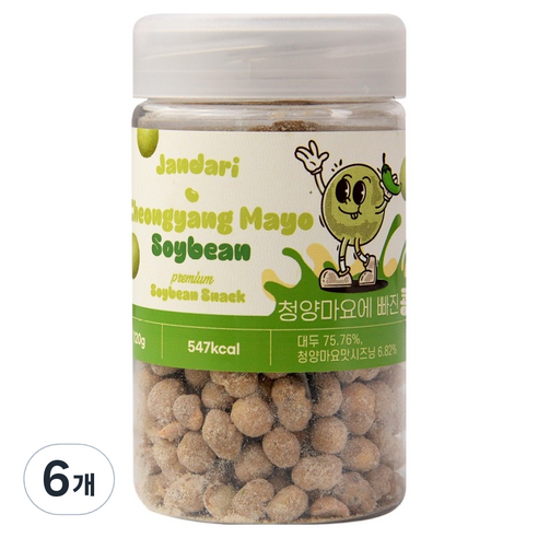 잔다리 청양마요에 빠진 콩, 120g, 6개