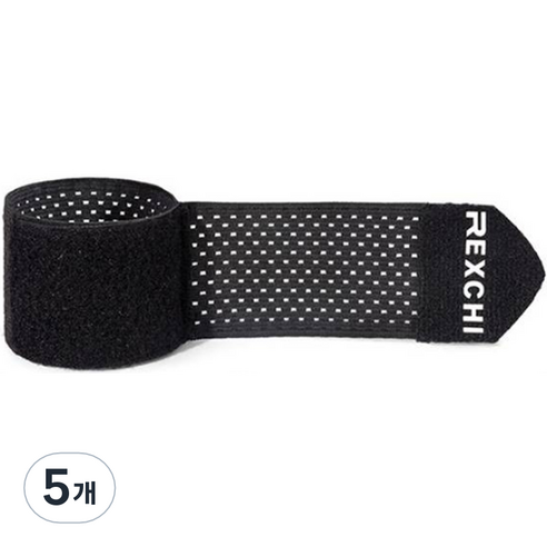 언썸 이중 손목보호대 블랙 5 x 21 cm, 5개