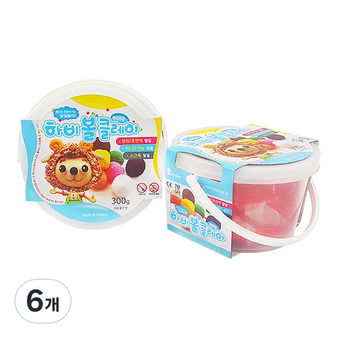 하비 볼클레이 300g, 빨강, 6개