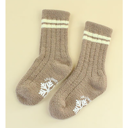 꿈결 같은 편안함과 안전을 선물하는 코코비도로시 아동용 벨로 미끄럼방지 수면 양말