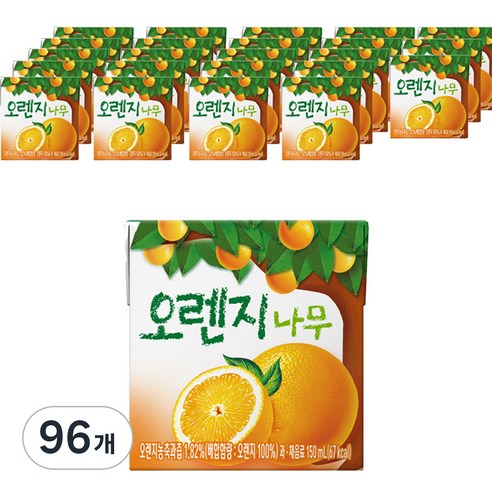 서울우유 오렌지나무 주스, 150ml, 96개