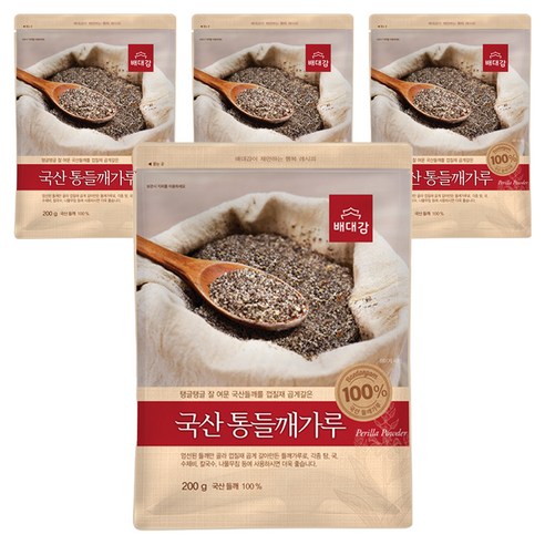 배대감 국산 통 들깨가루, 4개, 200g