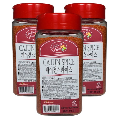 내츄럴스파이스 케이젼 스파이스, 250g, 3개