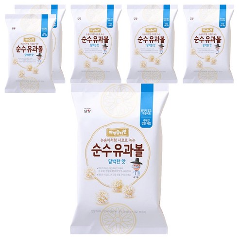 아인슈타인 유아용 순수유과볼 과자 30g, 담백한맛, 6개