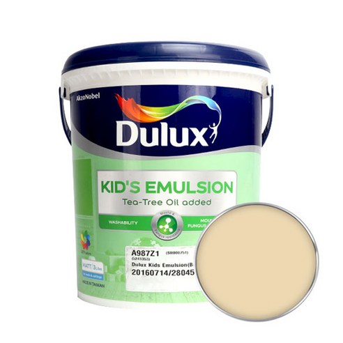 듀럭스 키즈에멀전 페인트 무광 3L, Nutmeg Sensation, 1개