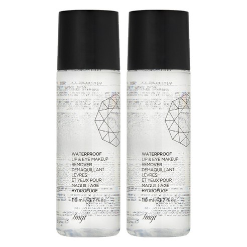 fmgt 워터 프루프 립앤아이 메이크업 리무버, 110ml, 2개