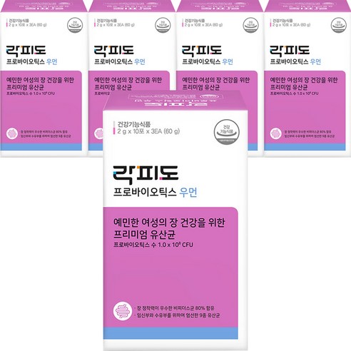 락피도 프로바이오틱스 우먼, 30포, 5개