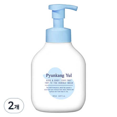 편강율 유아용 티어프리 탑투토 버블 워시, 2개, 500ml