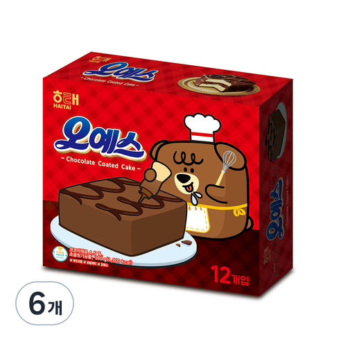 해태제과 오예스, 360g, 6개