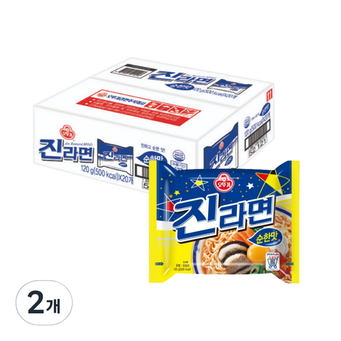 오뚜기 진라면 순한맛 120g, 40개