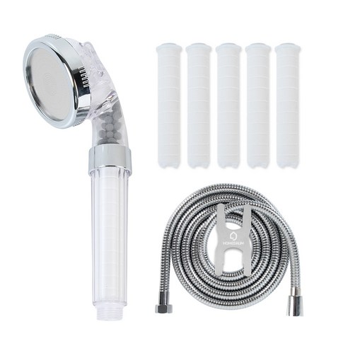 홈다움 폭풍수압 3단조절 힐링스파 샤워기 헤드 + 필터 5p + 2m 샤워호스 완벽세트, 1세트 Best Top3