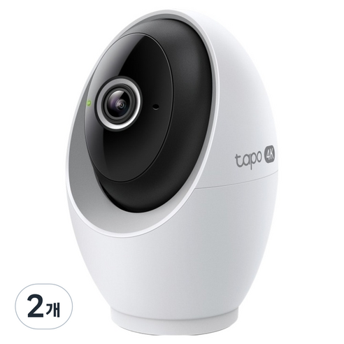 타포 4K 8백만화소 초고화질 회전형 AI 스마트 홈 WiFi 카메라 실내용, Tapo C260, 2개