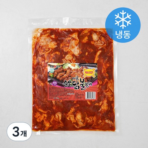 맛잽이식품 매운순살닭불갈비 (냉동), 800g, 3개