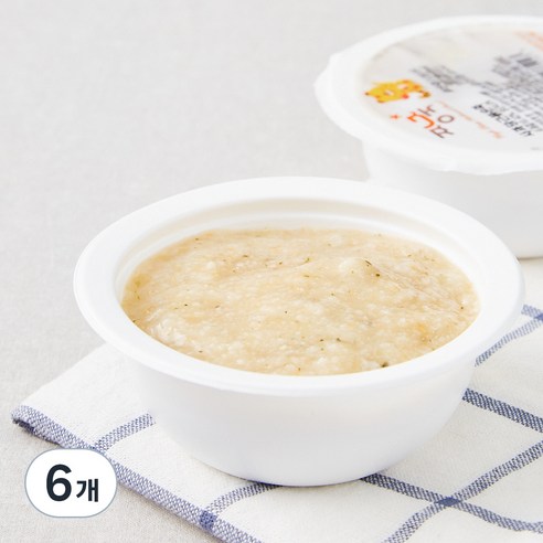 짱죽 초기 7개월 부터 묽은죽 이유식, 혼합맛(사과 / 당근), 160g, 6개