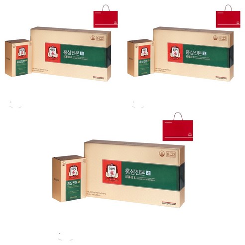 정관장 홍삼진본 파우치, 1.2L, 3개