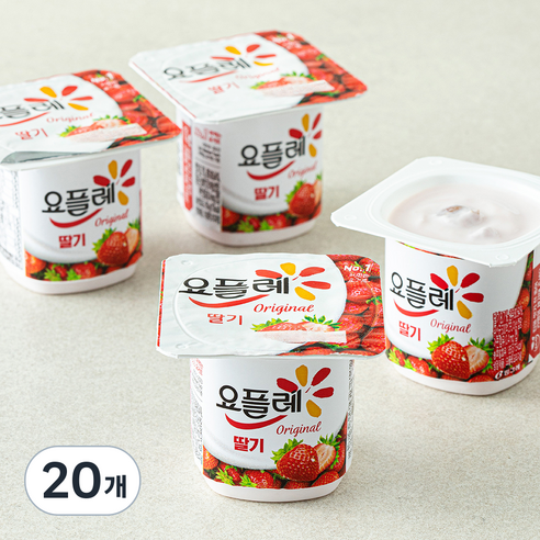 요플레 오리지널 딸기, 85g, 4개입, 5개