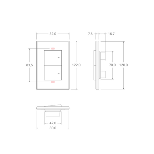 섬세한 손길로 완성하는 공간의 품격, 에이스 1로 스위치 2구