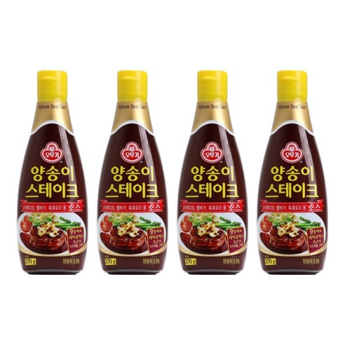 오뚜기 양송이 스테이크 소스, 270g, 4개