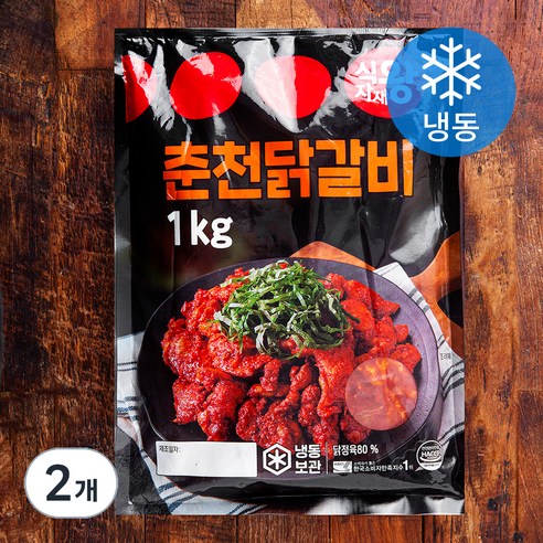 식자재왕 춘천닭갈비 (냉동), 1kg, 2개