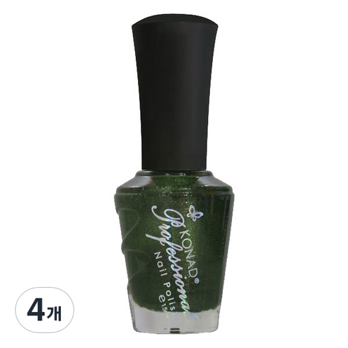 코나드 프로페셔널 레귤러 네일 폴리쉬 15ml, 골드펄그린, 4개