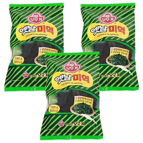 오뚜기 옛날 미역, 150g, 3개