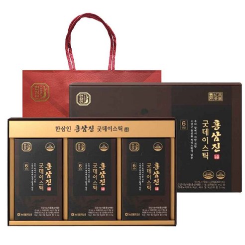 한삼인 홍삼진 굿데이스틱 30포, 300ml 1개