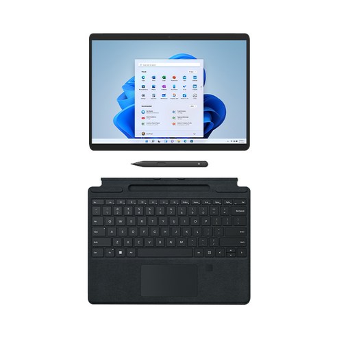 마이크로소프트 2022 Surface Pro8 13 + 블랙 타입커버 + 슬림펜 2, 코어i7, 512GB, 16GB, WIN11 Home, 8PX-00030