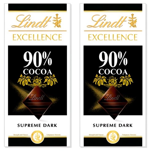 린트엑셀런스 다크 90% 초콜릿, 100g, 2개