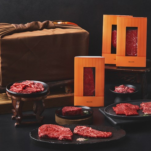 설로인 한우 1++등급 플래티넘 선물세트 (냉장) 갈비살200g+살치살200g+채끝200g+꽃등심300g+차돌박이200g+안심150g+안심추리150g, 2100g, 1세트