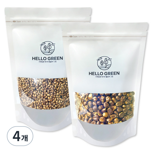 헬로우그린 옥수수차 500g + 보리차 400g 세트, 4세트