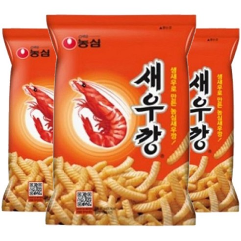 농심 새우깡, 90g, 5개