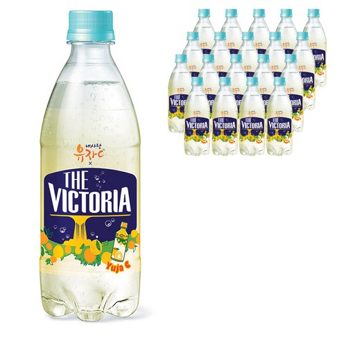 웅진더빅토리아 내사랑유자C 탄산음료, 500ml, 20개