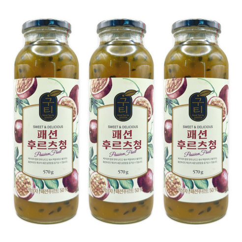 구티 패션후르츠청, 570g, 3개