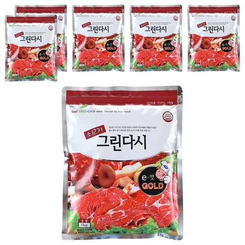 두원식품 쇠고기 그린다시, 1kg, 6개